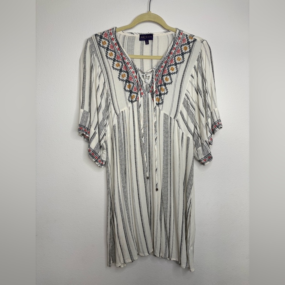 Artesia Women's Striped Bohemian Dress